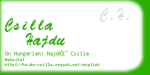 csilla hajdu business card