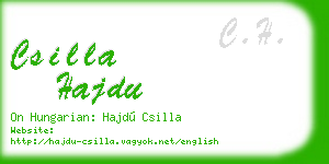 csilla hajdu business card